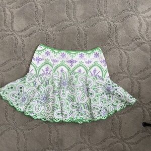 Charo Ruiz Ibiza White broderie Noa short skirt.